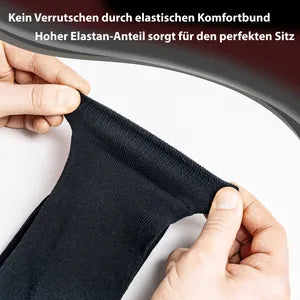 Kemes Herren Socken Schwarz – 8 Paar Business Herrensocken aus Baumwolle, 65% Baumwolle, 30% Polyester, 5% Elastan