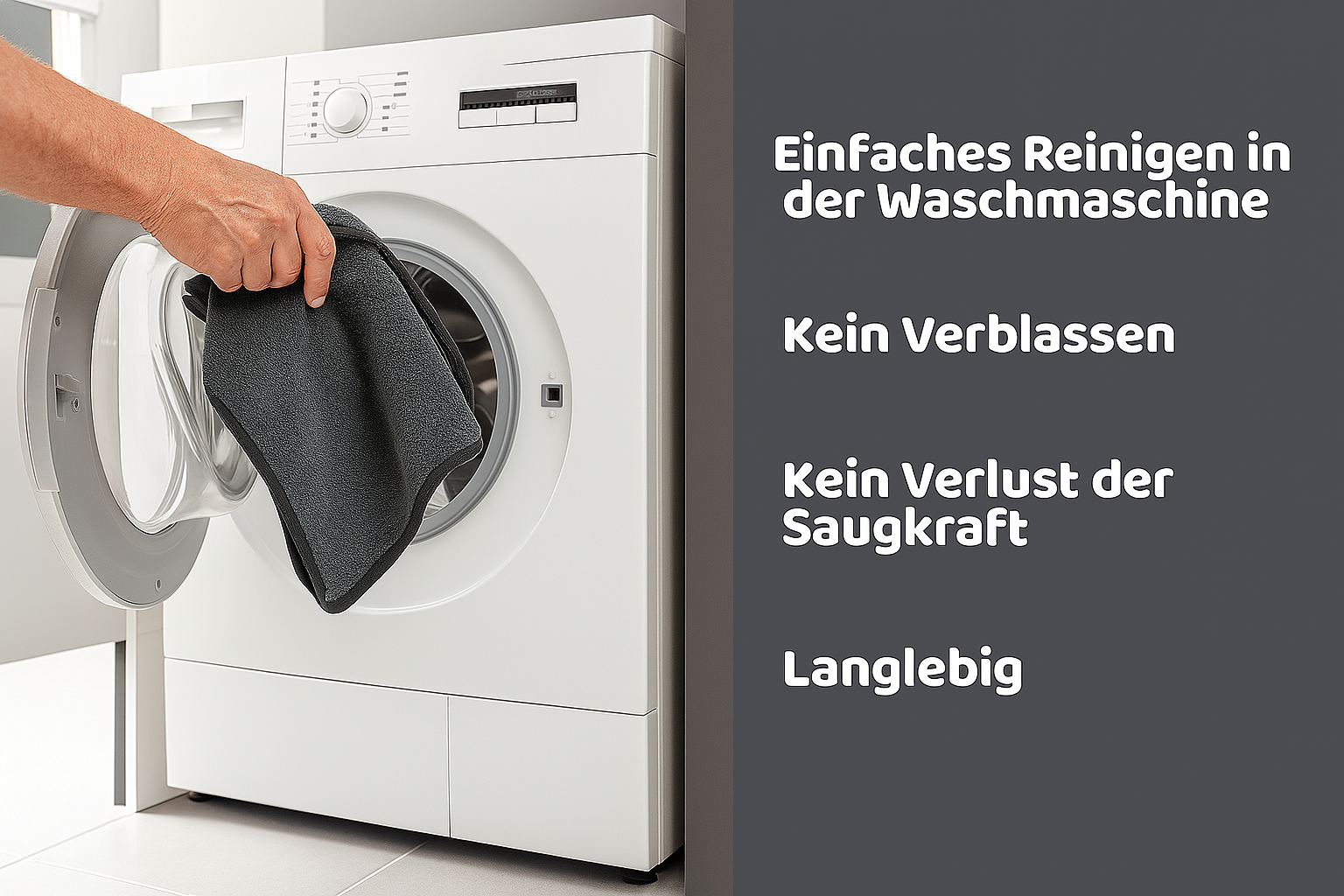 Mikrofasertuch Grau/Grau – 600 GSM Premium Reinigungstuch 30×30 cm, Saugstark & Fusselfrei