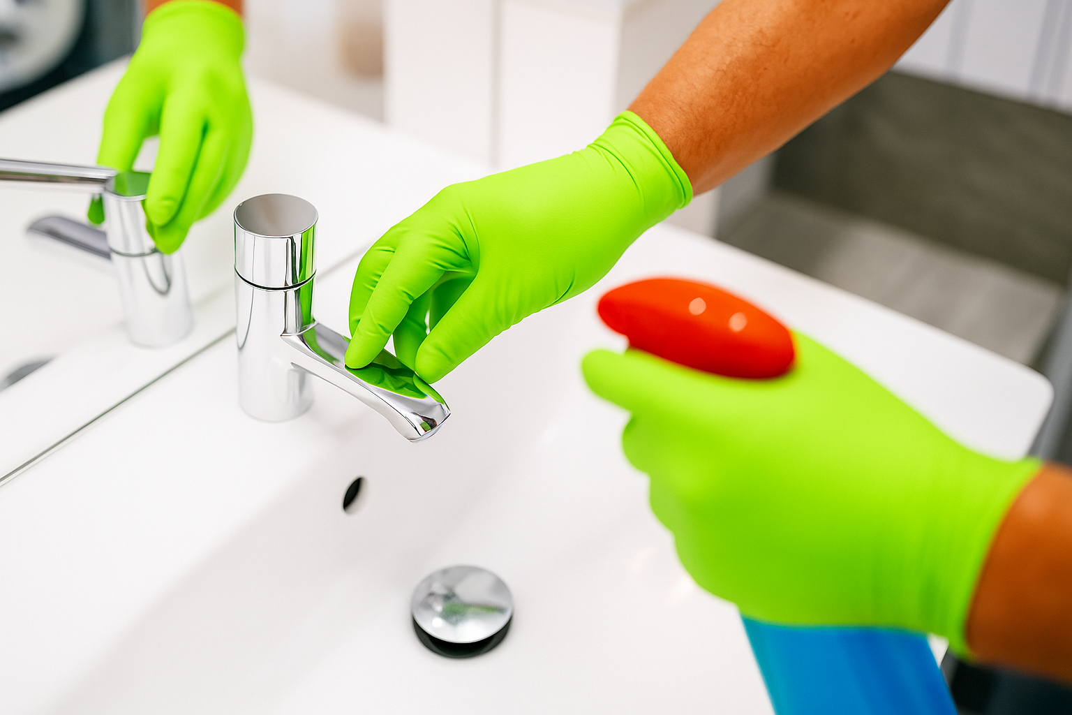 Nitrilhandschuhe Limette – Nitril Einmalhandschuhe Puderfrei, Elastisch & Latexfrei (100 Stück)