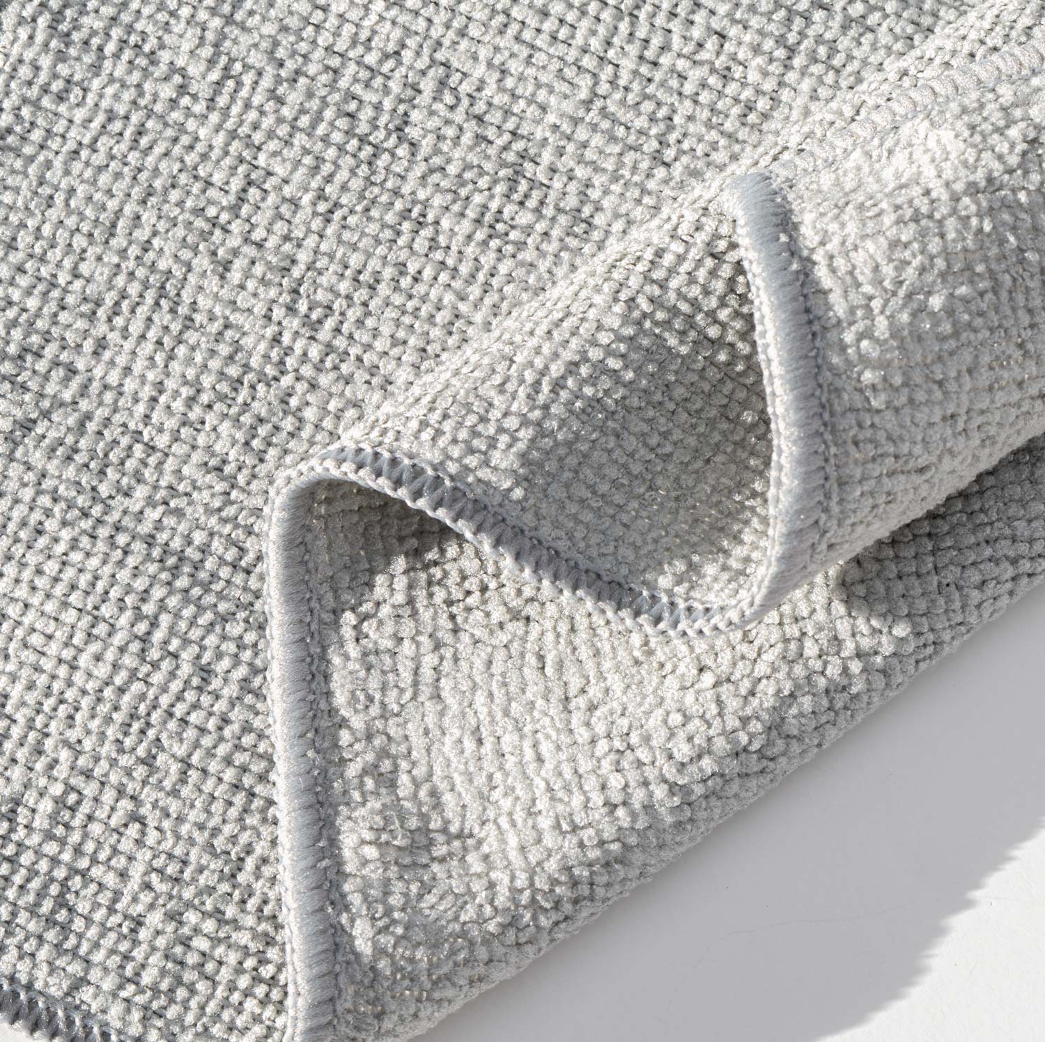 Kemes Mikrofaser Putztücher Set 12x Stück streifenfrei Reinigungstücher Poliertuch Microfaser | 30x30 cm (Grau, 12)