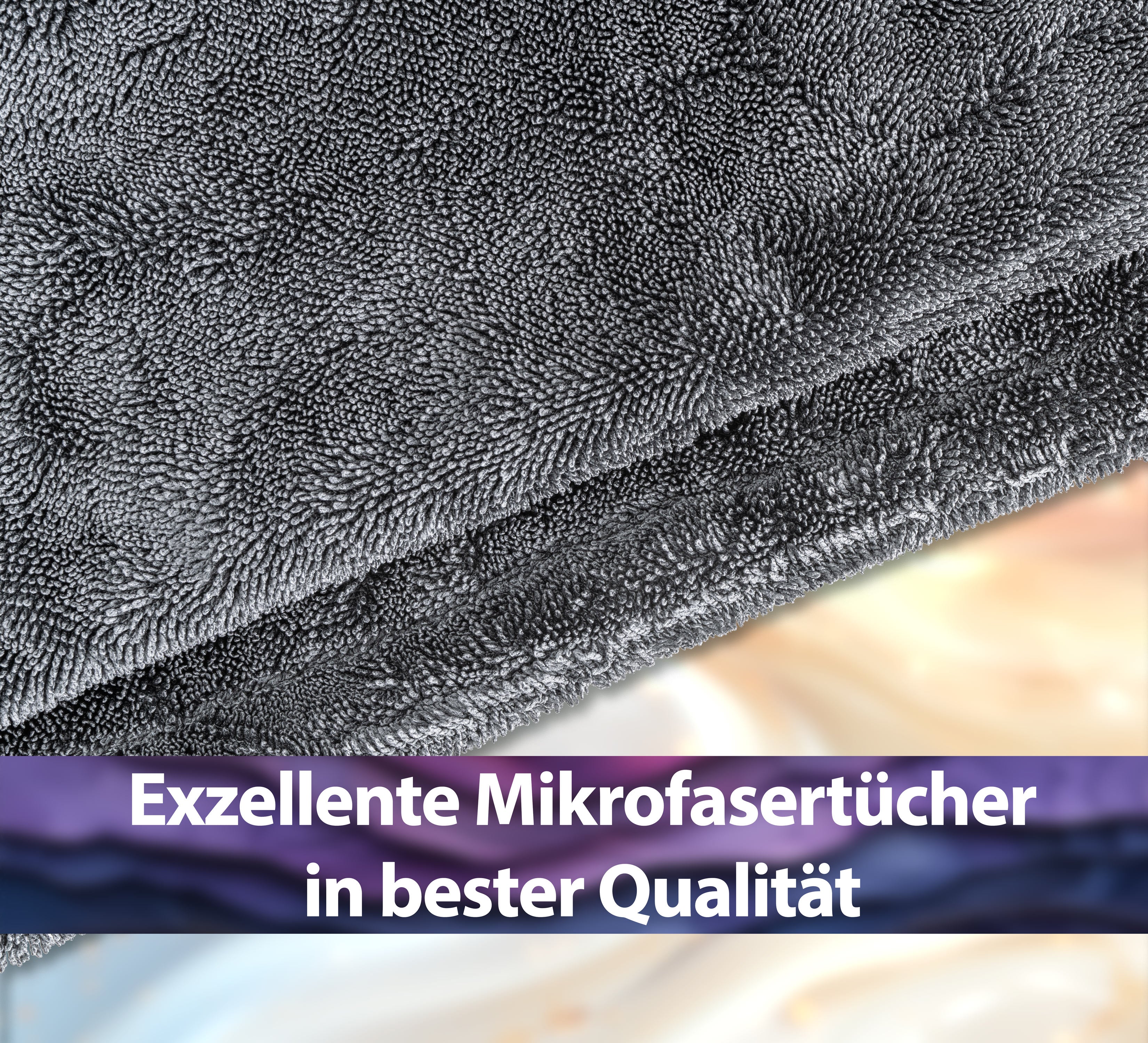 XXL Mikrofasertuch mit 1400 GSM | Grau 50x80cm