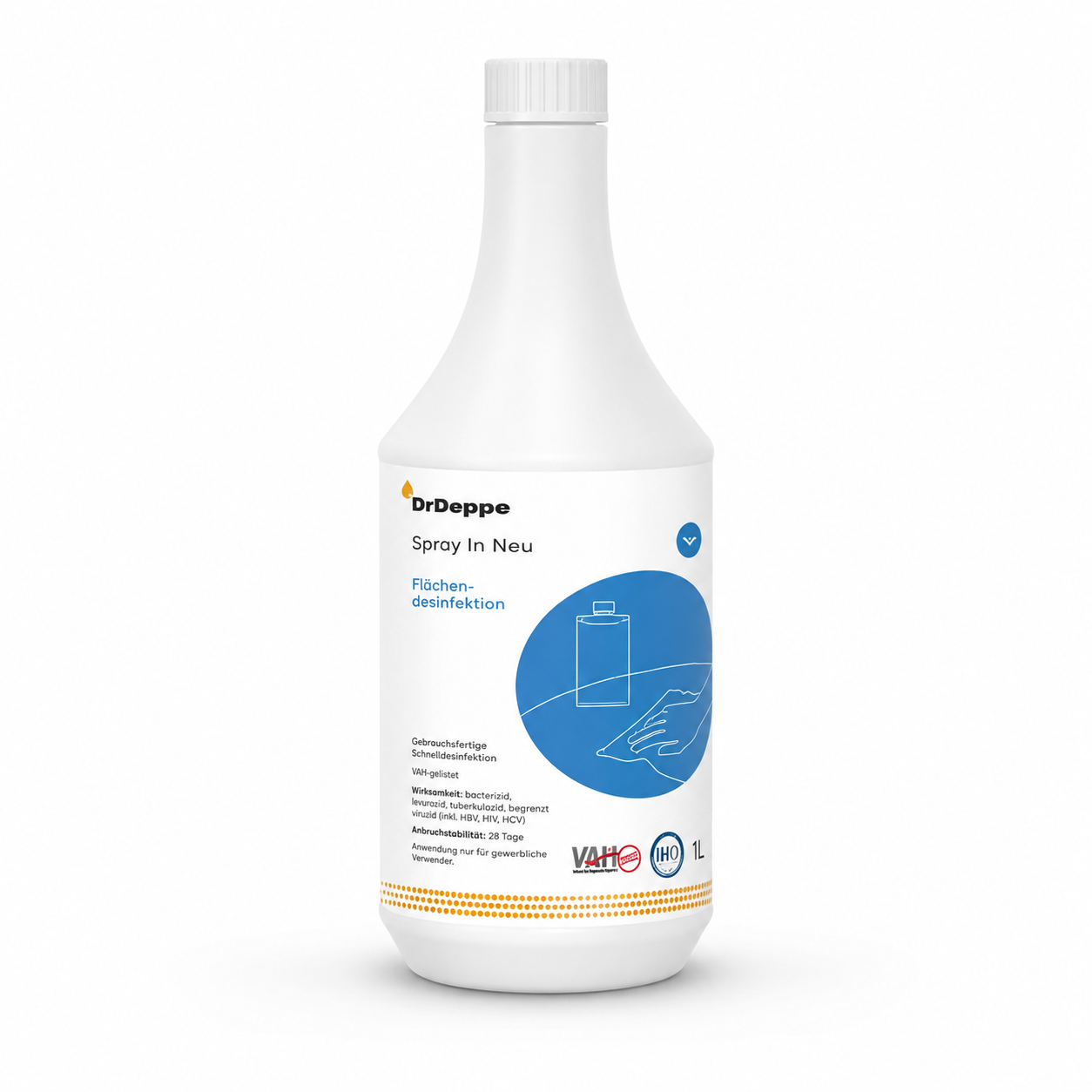 Dr. Deppe Spray in QF Flächendesinfektion Spray 1 Liter Flasche