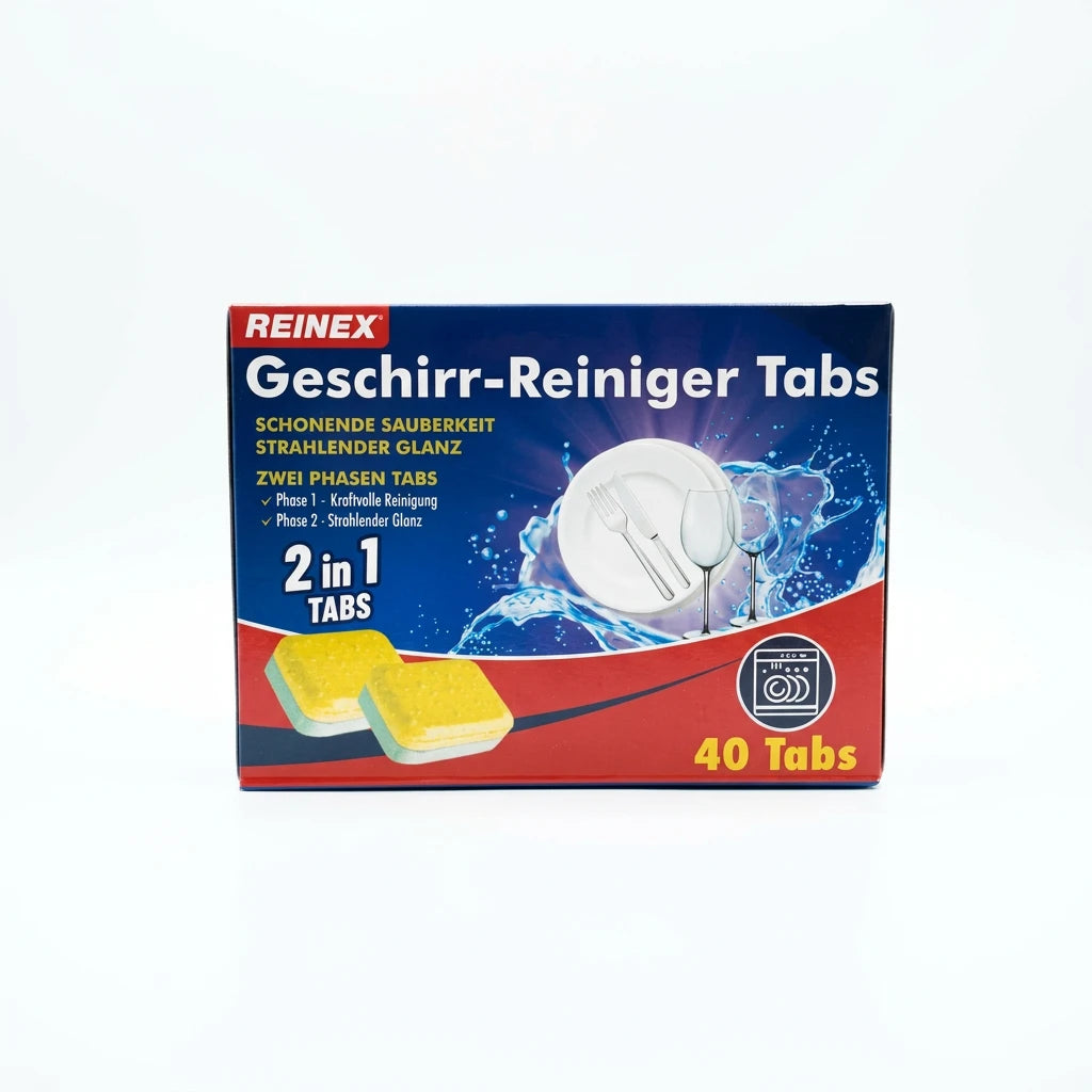 REINEX Geschirrreiniger Tabs 2 in 1 40 Stück