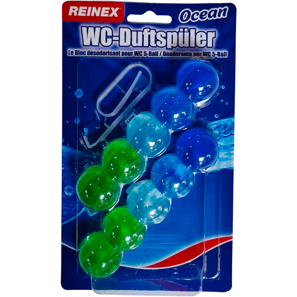 REINEX WC-Duftspüler 5-Ball Lemon 2x35g