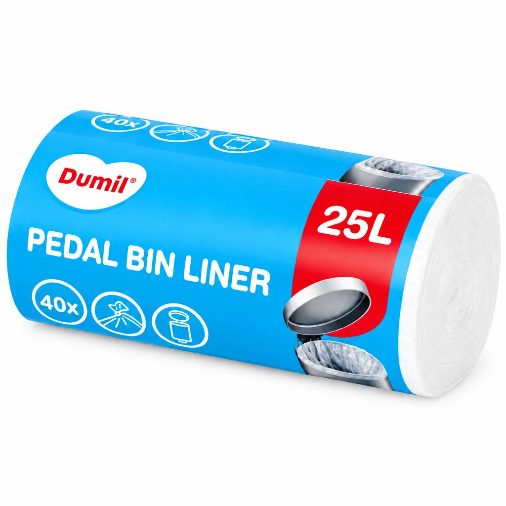 Müllbeutel 25L, weiß, 40 Stk.