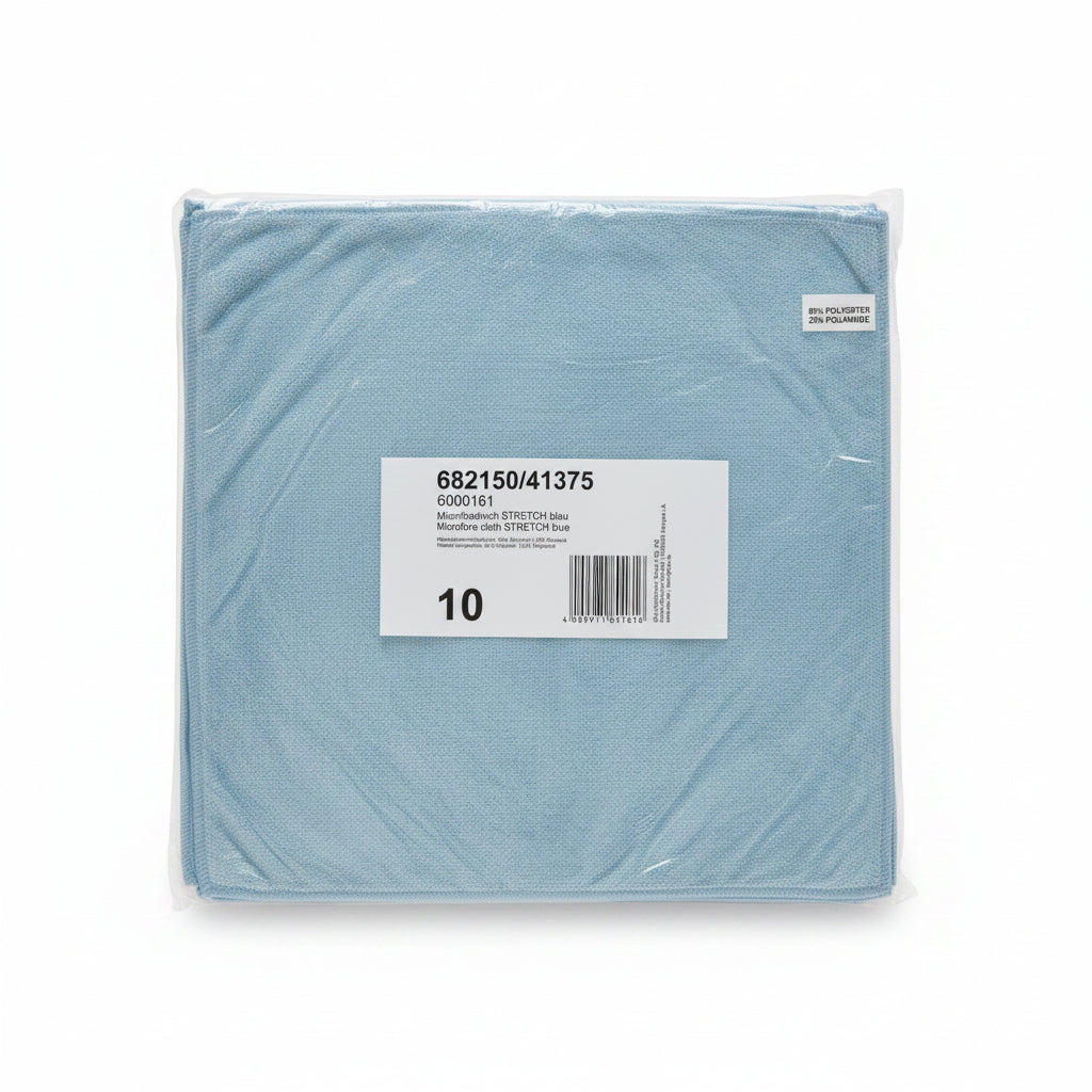 Mikrofaser 40x40cm blau stretch (10Stk.)