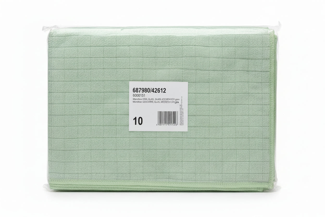 Mikrofaser Boden-, Geschirr-, küchentuch grün 50x60cm (10Stk.)