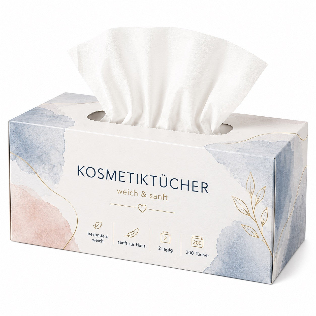Kosmetiktücher 1 Box | 200 Stück | 2 lagig