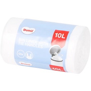 Müllbeutel 10L, weiß, 50Stk. mit Griff