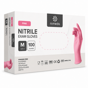 Nitrilhandschuhe Rosa – Nitril Einmalhandschuhe Puderfrei, Reißfest & Latexfrei (100 Stück)