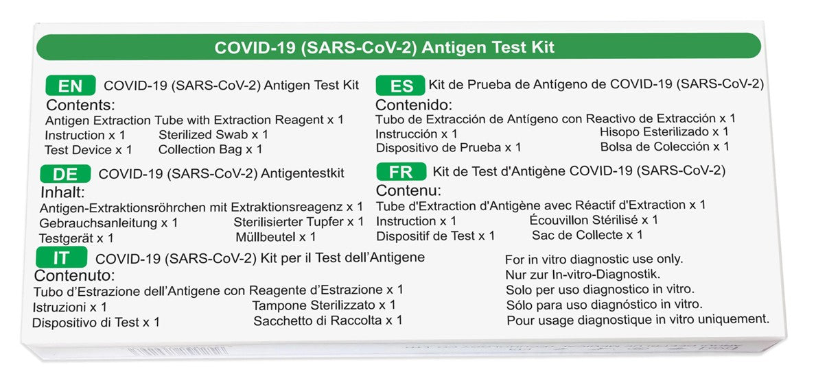COVID-19 (SARS-CoV-2) Antigen Test Kit  (Colloidal Gold)