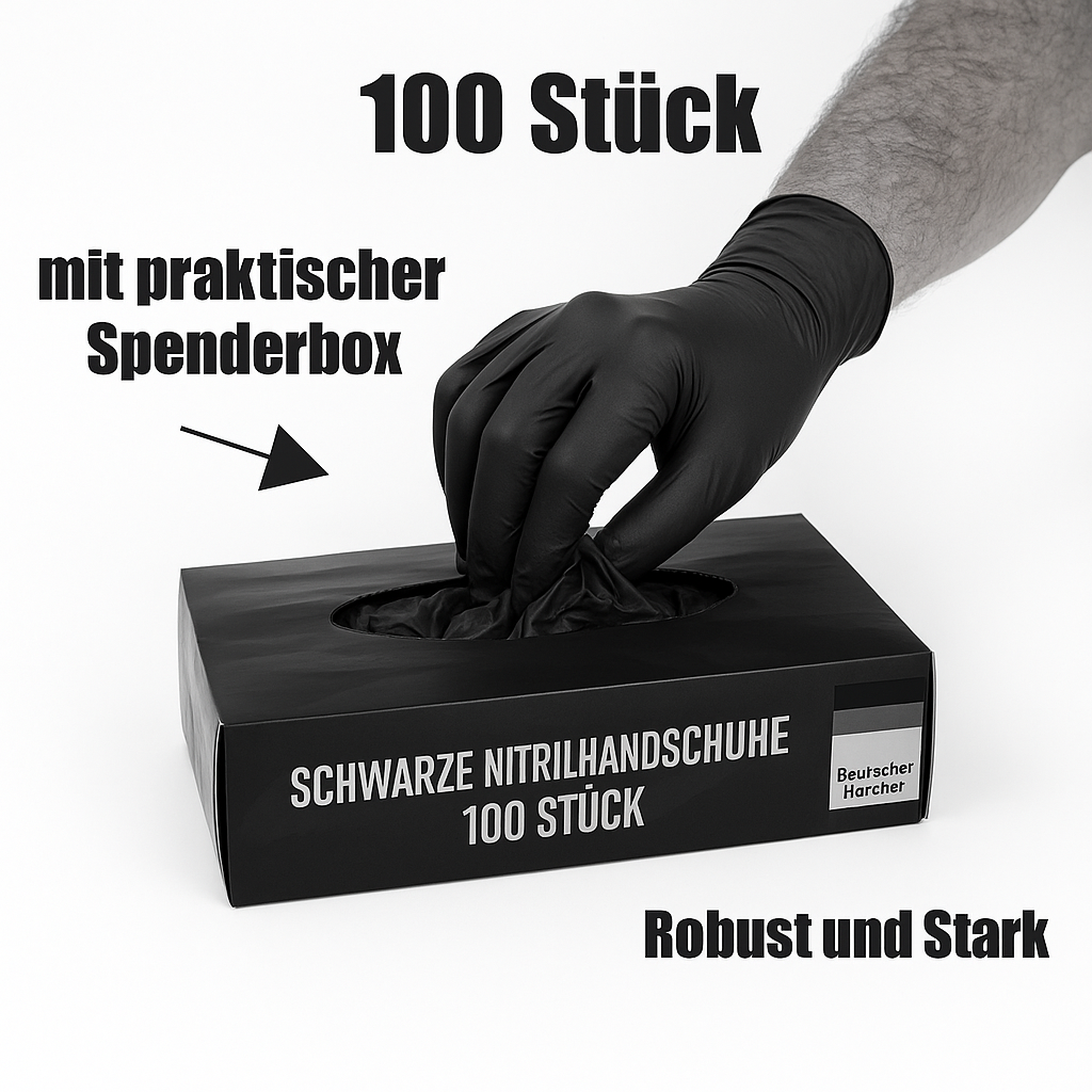 Nitrilhandschuhe Rot – Puderfreie Nitril Einmalhandschuhe, Reißfest & Latexfrei (100 Stück)