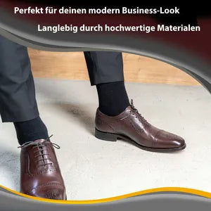 Kemes Herren Socken Schwarz – 8 Paar Business Herrensocken aus Baumwolle, 65% Baumwolle, 30% Polyester, 5% Elastan