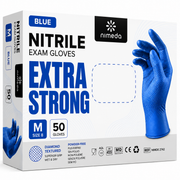 Nitrilhandschuhe Blau 2-3 x Dicker mit Diamant Textur 50 Stück