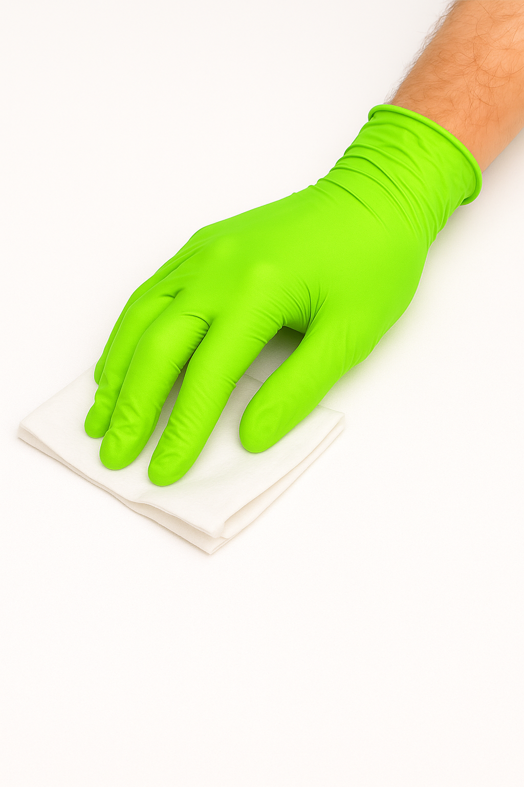 Nitrilhandschuhe Limette – Nitril Einmalhandschuhe Puderfrei, Elastisch & Latexfrei (100 Stück)
