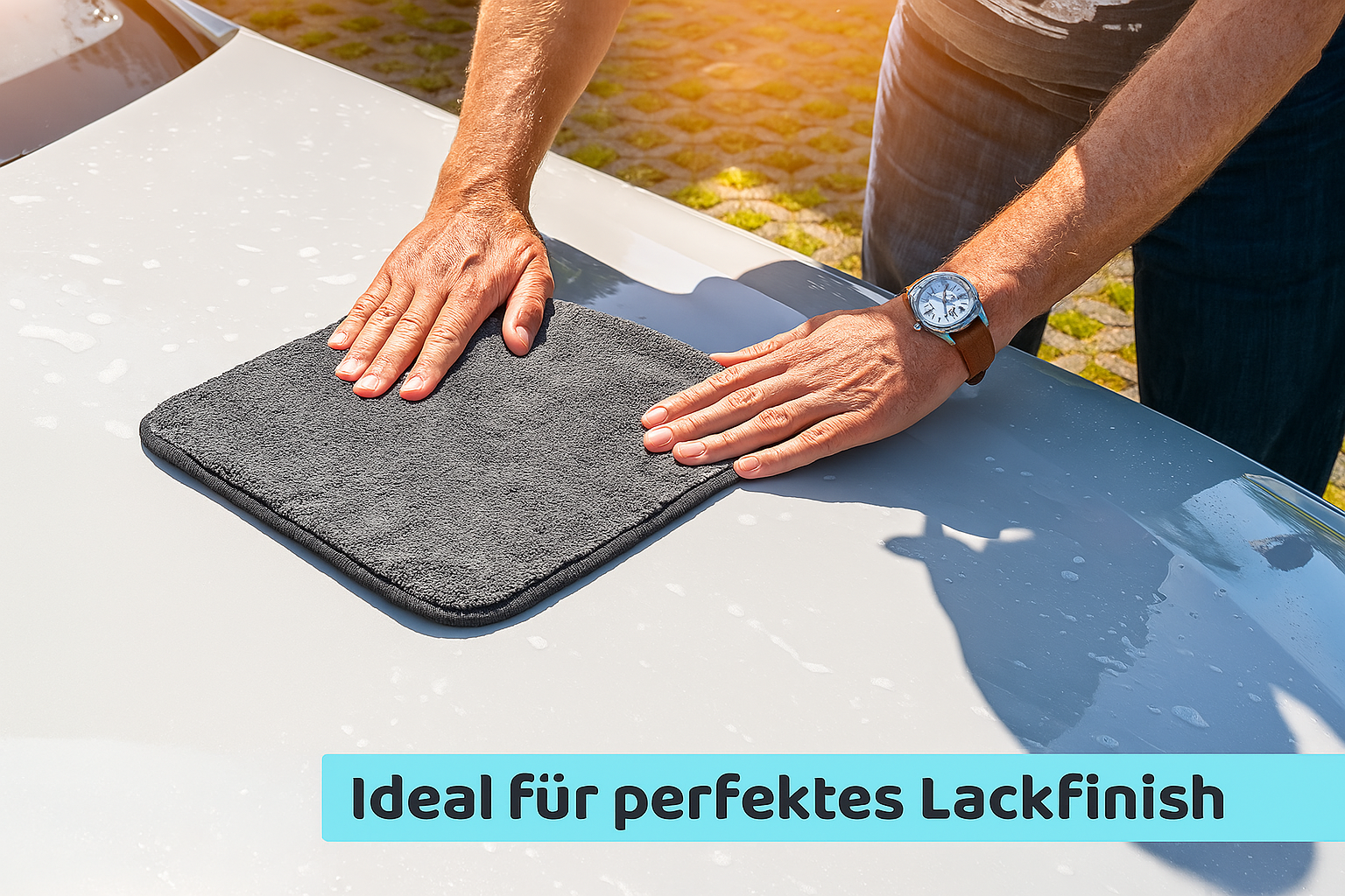 Mikrofasertuch Grau/Grau – 600 GSM Premium Reinigungstuch 30×30 cm, Saugstark & Fusselfrei