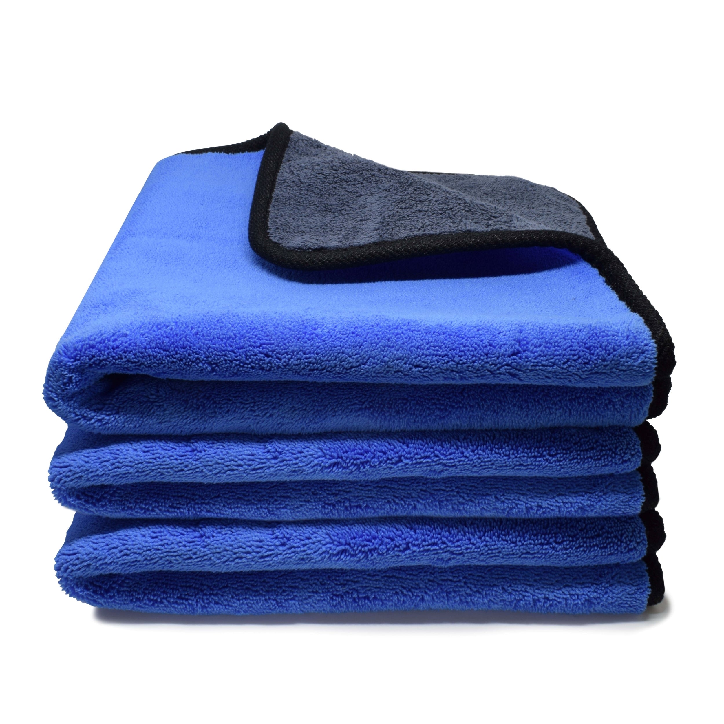 Kemes Mikrofaserhandtücher Blau – 3er Set Putztücher 30×30 cm, Reinigungstücher & Poliertücher aus Mikrofaser