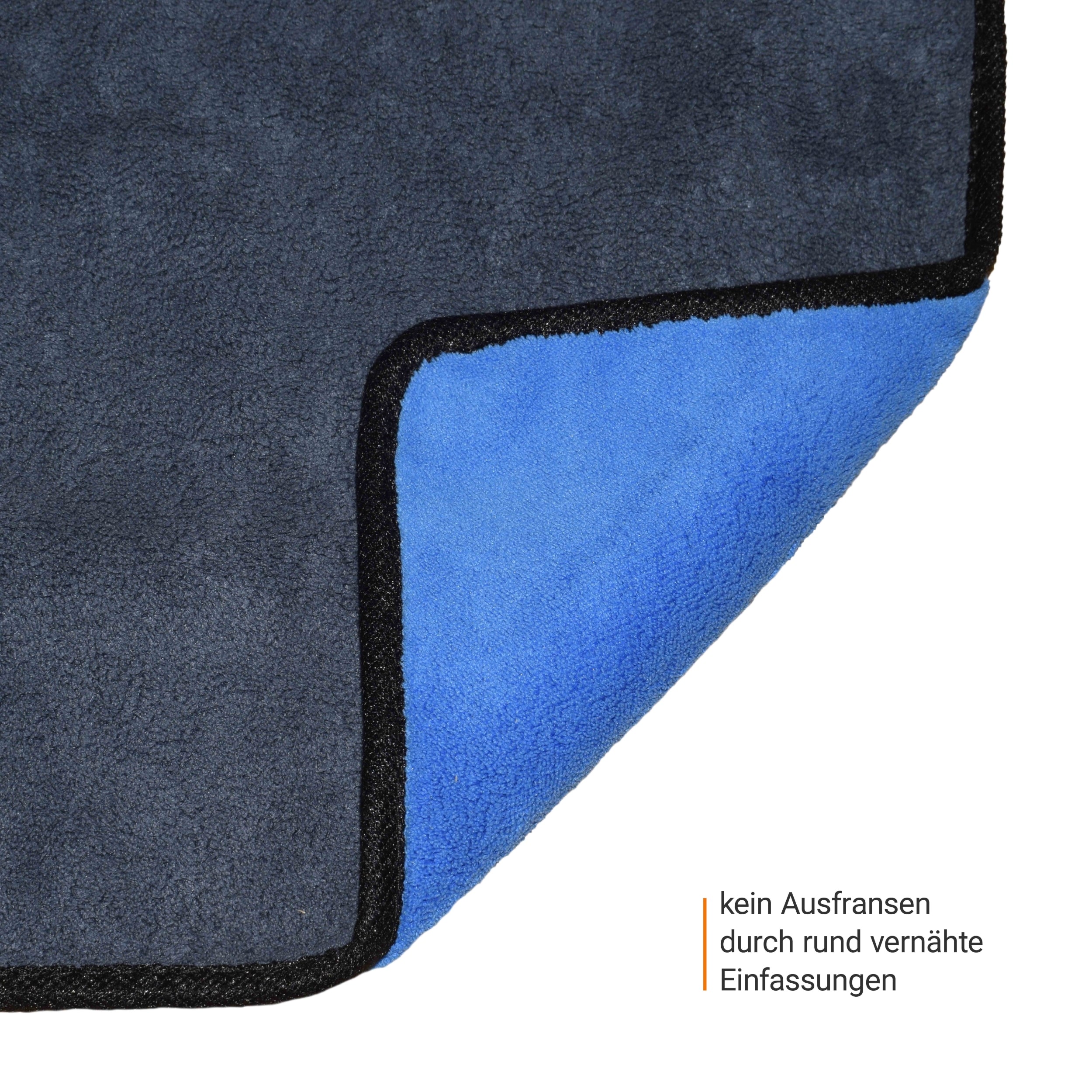 Kemes Mikrofaserhandtücher Blau – 3er Set Putztücher 30×30 cm, Reinigungstücher & Poliertücher aus Mikrofaser