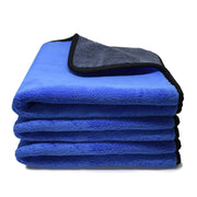 3× Mikrofasertücher Blau – 500 GSM Reinigungstücher aus Mikrofaser, Saugstark & Fusselfrei